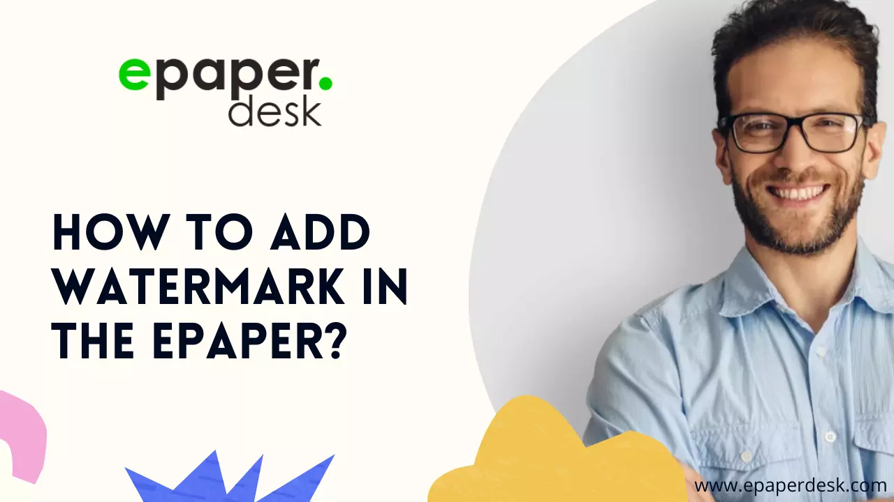 How to add watermark in the epaper